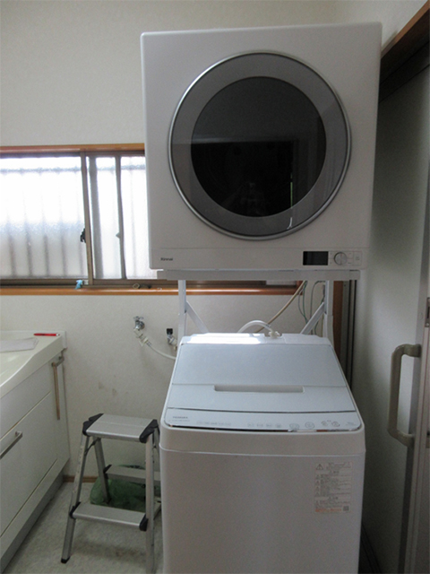八代市 I様邸衣類乾燥機設置工事